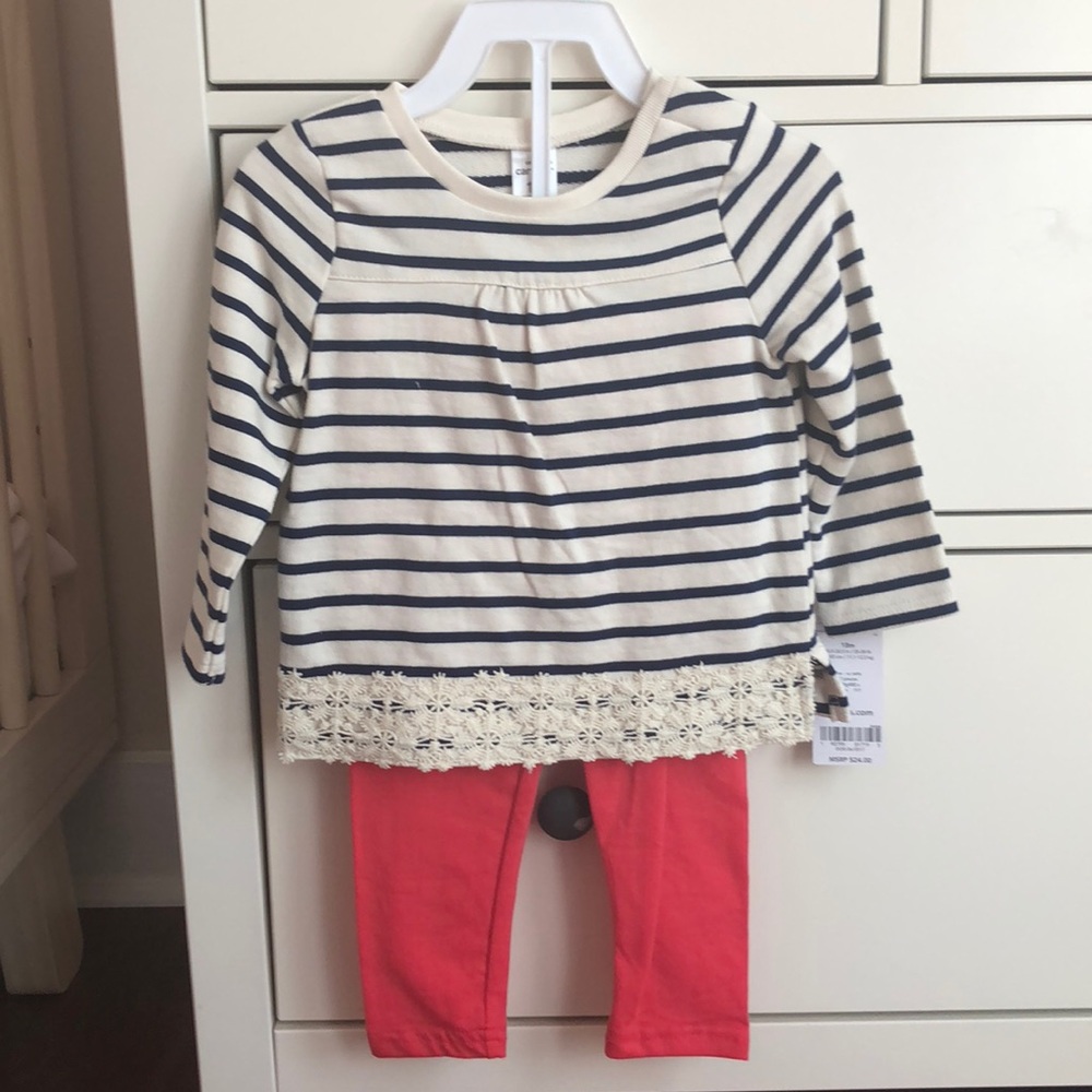 Carters two piece set. NWT size 18M